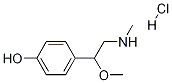 (+/-)-p-[1-Methoxy-2-(methylamino)ethyl]phenol hydrochloride Structure