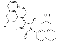 3-(2-Hydroxy-julolidin-4-yl)-5-(1,4-dihydro-2-hydroxy-julolidin-4-ylidene-onium)-1,2-dioxo-cyclopenten-4-olate Structure