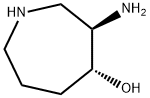 1H-Azepin-4-ol,3-aminohexahydro-,(3R,4R)-(9CI) 구조식 이미지
