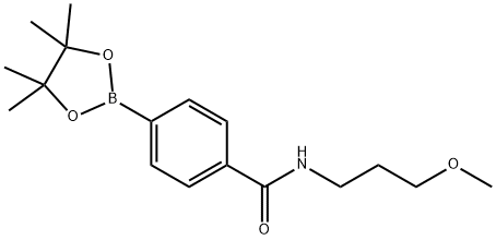 N-(3-methoxypropyl)-4-(4,4,5,5-tetramethyl-1,3,2-dioxaborolan-2-yl)benzamide Structure