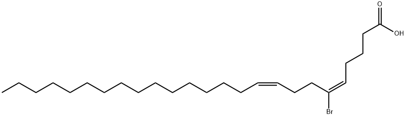 (E,Z)-6-브로모-5,9-펜타코사디엔산 구조식 이미지