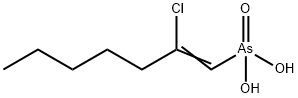 2-Chloro-1-heptenylarsonic acid Structure