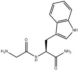 (2S)-2-[(2-aminoacetyl)amino]-3-(1H-indol-3-yl)propanamide 구조식 이미지