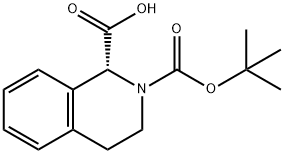 1,2(1H)-Isoquinolinedicarboxylic acid, 3,4-dihydro-, 2-(1,1-diMethylethyl) ester, (1R)- 구조식 이미지