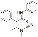 3-Cyanmethylamino-2-phenyl-thiocrotonanilide Structure