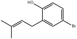 4-브로모-2-(3-메틸-2-부테닐)-페놀 구조식 이미지