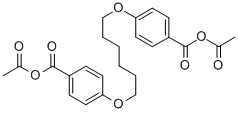 1,6-BIS(P-ACETOXYCARBONYLPHENOXY)HEXANE& Structure