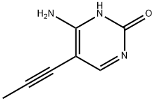 2(1H)-Pyrimidinone, 4-amino-5-(1-propynyl)- (9CI) Structure