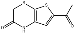 6-ACETYL-2,3-DIHYDRO-1H-THIENO[2,3-B][1,4]THIAZIN-2-ONE Structure