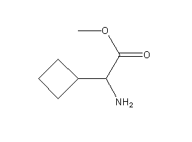 Methyl 2-amino-2-cyclobutylacetate Structure