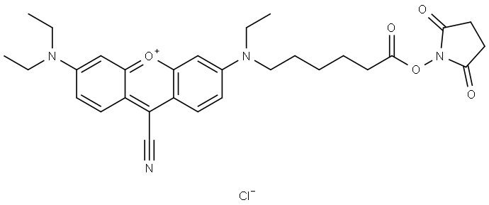 NIR-667 N-SUCCINIMIDYL ESTER 구조식 이미지