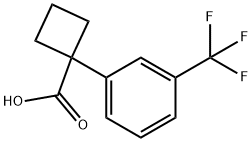 1-[3-(trifluoromethyl)phenyl]cyclobutane-1-carboxylic acid Structure