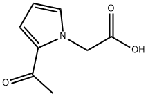 1H-피롤-1-아세트산,2-아세틸-(9CI) 구조식 이미지
