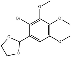 2-(2-브로모-3,4,5-트리메톡시페닐)-1,3-디옥소란 구조식 이미지