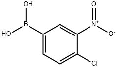 4-클로로-3-니트로페닐보론산 구조식 이미지