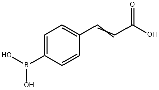 4-(2-CARBOXYVINYL)BENZENEBORONIC ACID 구조식 이미지