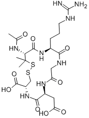 AC-PEN-ARG-GLY-ASP-CYS-OH 구조식 이미지