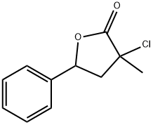 3-chlorodihydro-3-methyl-5-phenylfuran-2(3H)-one  Structure