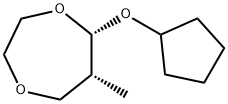 1,4-Dioxepane,5-(cyclopentyloxy)-6-methyl-,cis-(9CI) Structure