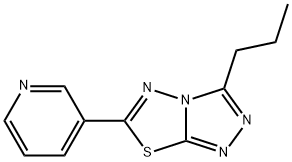 3-propyl-6-(3-pyridinyl)[1,2,4]triazolo[3,4-b][1,3,4]thiadiazole 구조식 이미지