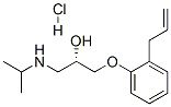 S-(-)-1-Isopropylamino-3-(2-allylphenoxy)-2-propanol hydrochloride Structure