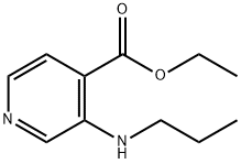 4-Pyridinecarboxylicacid,3-(propylamino)-,ethylester(9CI) Structure