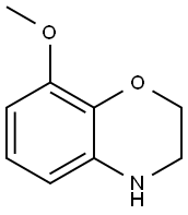 8-METHOXY-3,4-DIHYDRO-2H-BENZO[1,4]옥사진염화물 구조식 이미지