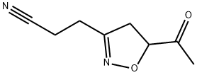 3-이속사졸프로판니트릴,5-아세틸-4,5-디히드로-(9CI) 구조식 이미지