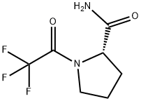 2-피롤리딘카르복사미드,1-(트리플루오로아세틸)-,(2S)-(9CI) 구조식 이미지