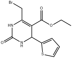 ETHYL 6-(BROMOMETHYL)-2-OXO-4-THIEN-2-YL-1,2,3,4-TETRAHYDROPYRIMIDINE-5-CARBOXYLATE Structure