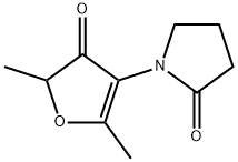 2-Pyrrolidinone,  1-(4,5-dihydro-2,5-dimethyl-4-oxo-3-furanyl)- Structure