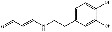 2-Propenal, 3-[[2-(3,4-dihydroxyphenyl)ethyl]amino]-, (E)- (9CI) Structure