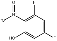 3,5-디플루오로-2-니트로페놀 구조식 이미지
