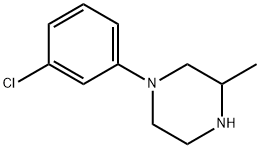 1-(3-클로로페닐)-3-메틸-피페라진 구조식 이미지