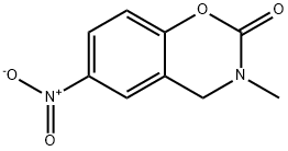 3,4-dihydro-3-methyl-6-nitro-2H-1,3-benzoxazin-2-one Structure
