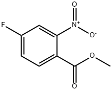 메틸4-플루오로-2-니트로벤조에이트 구조식 이미지