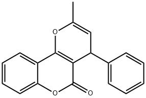 rac-2-Methyl-4-phenyl-4H-pyrano[3,2-c]benzopyran-5-one 구조식 이미지