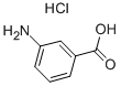 3-AMINOBENZOIC ACID HYDROCHLORIDE 구조식 이미지