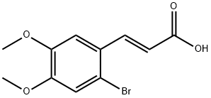 2-BROMO-4,5-DIMETHOXYCINNAMIC ACID 구조식 이미지