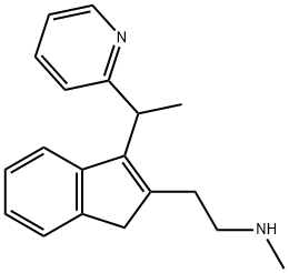 rac-N-DeMethyl DiMethindene Structure