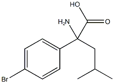 2-Amino-2-(4-bromophenyl)-4-methylpentanoic acid Structure