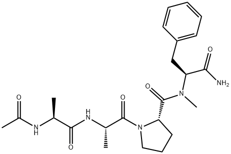 acetyl-alanyl-alanyl-prolyl-(N-methyl)phenylalaninamide Structure