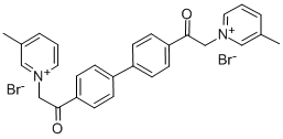 3-피콜리늄,1,1'-(p,p'-비페닐릴렌비스(카르보닐메틸))디-,디브로마이드 구조식 이미지