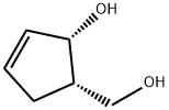 (1S,5S)-5-(하이드록시메틸)사이클로펜트-2-에놀 구조식 이미지