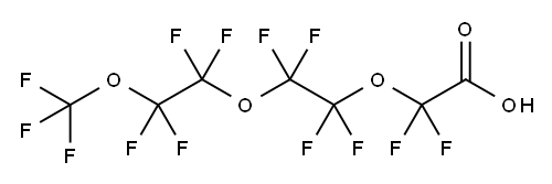 PERFLUORO-3,6,9-TRIOXADECANOIC ACID Structure