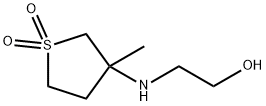 2-(3-METHYL-1,1-DIOXO-TETRAHYDRO-1-THIOPHEN-3-YLAMINO)-ETHANOL 구조식 이미지
