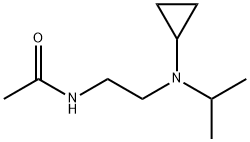 아세트아미드,N-[2-[사이클로프로필(1-메틸에틸)아미노]에틸]- 구조식 이미지