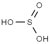 sulfurous acid Structure