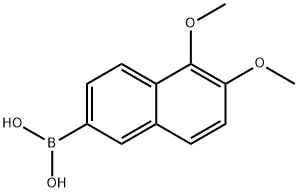 보론산,(5,6-디메톡시-2-나프탈레닐)-(9CI) 구조식 이미지