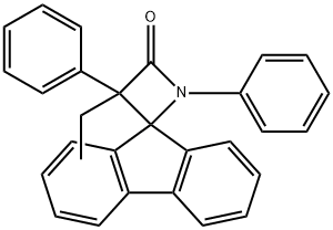 3-Ethyl-1,3-diphenylspiro[azetidine-2,9'-[9H]fluoren]-4-one Structure